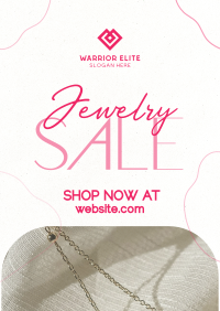 Clean Minimalist Jewelry Sale Poster Image Preview