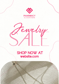 Clean Minimalist Jewelry Sale Poster Image Preview