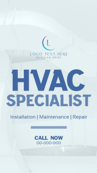 Minimalist HVAC Expert TikTok Video Design