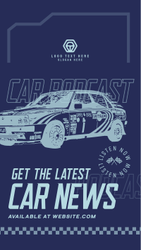 Car News Broadcast Instagram Story Design