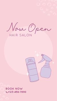 Hair Salon Opening Facebook story Image Preview