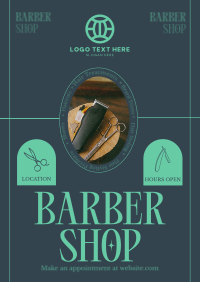 Rustic Barber Shop Poster Preview
