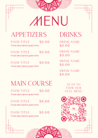 Generic Deco Restaurant Menu Preview