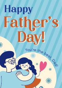 Father's Day Greeting Poster Design