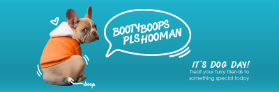 Doggo Booty Boops Twitter header (cover) Image Preview