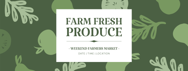 Farm Fresh Produce Facebook Cover Design Image Preview