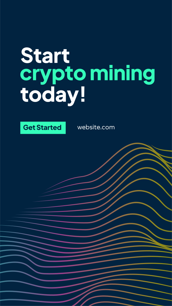 Crypto Mining Facebook Story Design