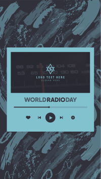 Radio Day Player Facebook Story Design