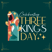 Modern Three Kings Day Instagram Post Design