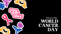 Cancer Day Stickers Zoom Background Image Preview