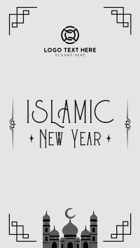 Bless Islamic New Year Facebook Story Design