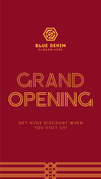 Art Deco Grand Opening Instagram Reel Image Preview