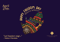 South African Freedom Day Postcard Design