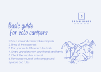 Guide for Solo Campers Postcard Image Preview
