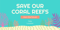 Coral Reef Conference Twitter Post Design