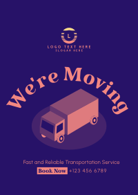Truck Moving Services Poster Design