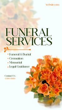Funeral Flowers YouTube Short Design