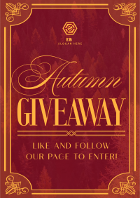 Autumn Giveaway Poster Design