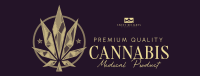 Abstract Cannabis Leaf Facebook Cover Design