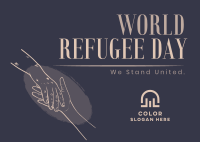 We Celebrate all Refugees Postcard Image Preview
