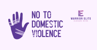 No to Domestic Violence Facebook Ad Design