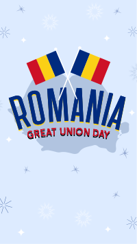 Romania Great Union Day Facebook Story Design