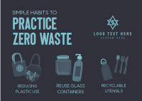 Simple Habits to Zero Waste Postcard Image Preview