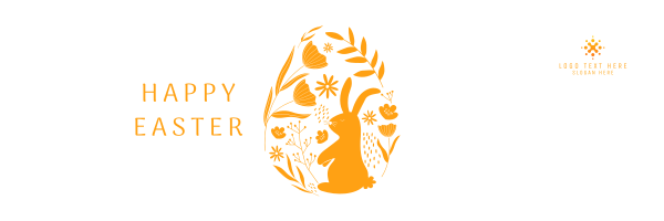 Magical Easter Egg Twitter Header Design Image Preview