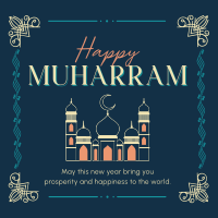 Decorative Islamic New Year Linkedin Post Image Preview