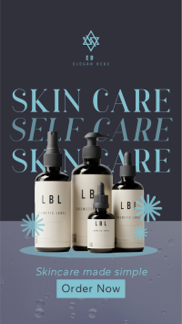 Skin Care Products Facebook Story Design