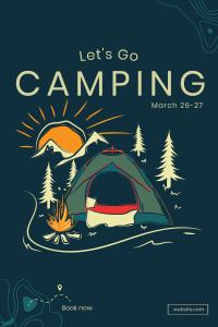 Campsite Sketch Pinterest Pin Image Preview
