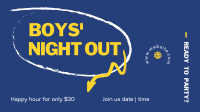 Boy's Night Out Facebook event cover Image Preview