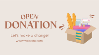 Open Donation Facebook Event Cover Design
