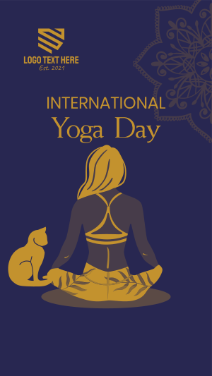 Yoga Day Meditation Instagram story