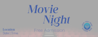Movie Night Cinema Facebook cover Image Preview