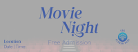 Movie Night Cinema Facebook cover Image Preview