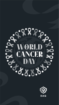 Cancer Day Ribbon Facebook story Image Preview
