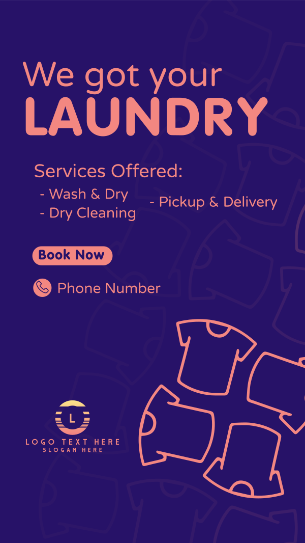 We Got Your Laundry Instagram Story Design Image Preview