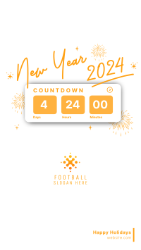 Countdown New Year Facebook Story Design
