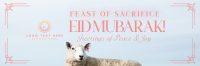 Eid Mubarak Sheep Twitter header (cover) Image Preview