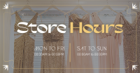 Sophisticated Shop Hours Facebook ad Image Preview