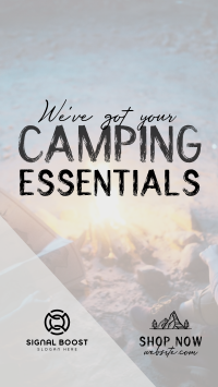 Camping Gear Essentials YouTube Short Image Preview