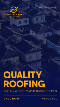 Quality Roofing Services YouTube Short Design