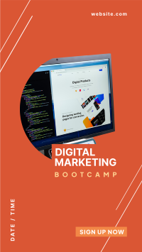 Digital Marketing Bootcamp Facebook Story Design