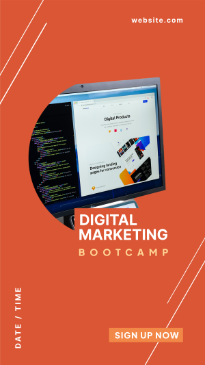 Digital Marketing Bootcamp Facebook story Image Preview