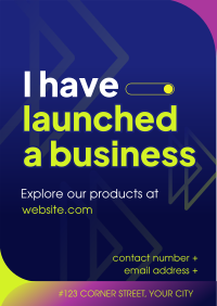 Business Launch Announcement Flyer Design