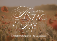 Anzac Day Remembrance Postcard Image Preview