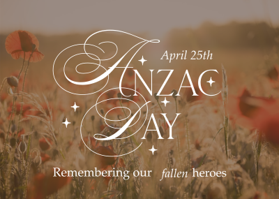 Anzac Day Remembrance Postcard Image Preview