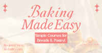 Minimal Baking Class Facebook Ad Preview