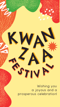 Kwanzaa Festival Greeting YouTube Short Design